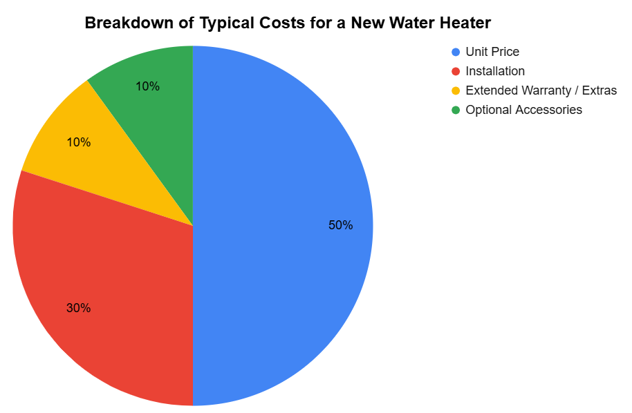 Breakdown of Typical Costs for a New Water Heater